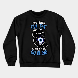 The Evil Eye Cat by Tobe Fonseca Crewneck Sweatshirt